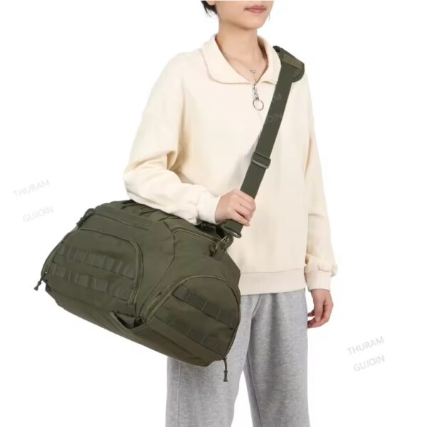 3-in-1 Tactical Gym Backpack with Shoe Compartment for Travel & Sports - Image 4