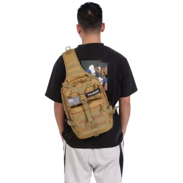 Tactical Sling Backpack Waterproof EDC Bag for Outdoor Hiking Campin - Image 4