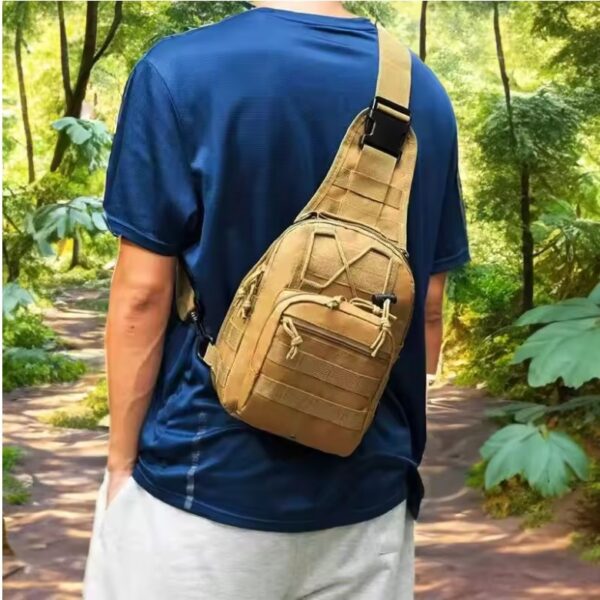 Tactical Sling Backpack – Waterproof EDC Assault Pack for Outdoor Hiking & Travel - Image 4